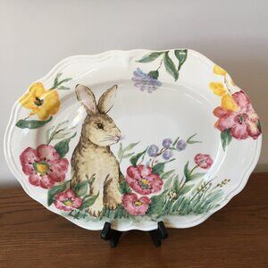 Bunny Rabbit Oval Platter by Maxcers